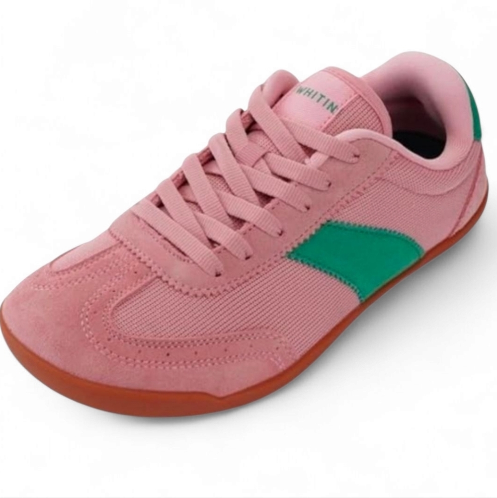 WHITIN Pink and Green Women's Sneakers